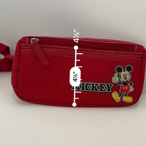 Old school Mickey Mouse Red unisex belt bag - Picture 5 of 9